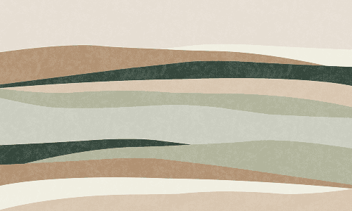 Abstract illustration of mountain valley