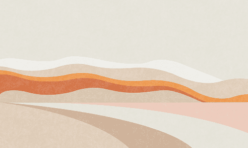 Abstract illustration of mountain valley