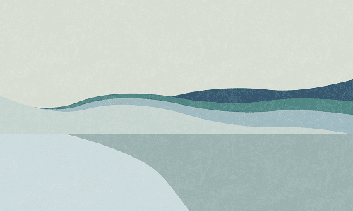 Abstract illustration of mountain valley