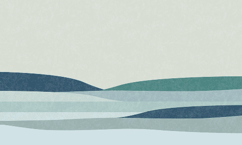 Abstract illustration of mountain valley
