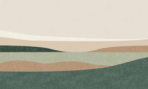 Abstract illustration of mountain valley
