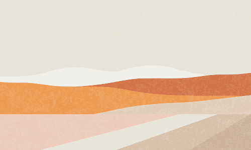 Abstract illustration of mountain valley