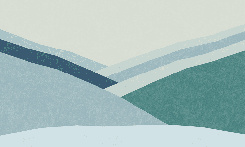 Abstract illustration of mountain valley